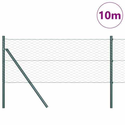 Šesterokutna ograda Zelena 0.6x10 m Čelik Cijena