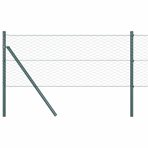 Šesterokutna ograda Zelena 0.6x10 m Čelik Cijena