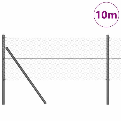 Heksagonalna Ograda Siva 0.6x10 m Čelik Cijena
