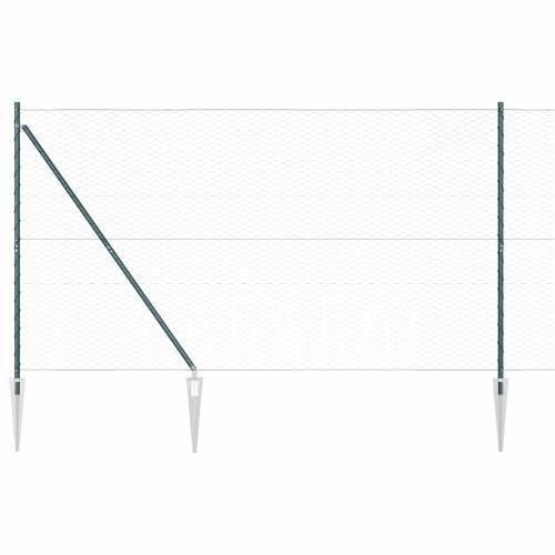 Ograda u obliku heksagona Zelena 1,6x10 m Čelik Cijena