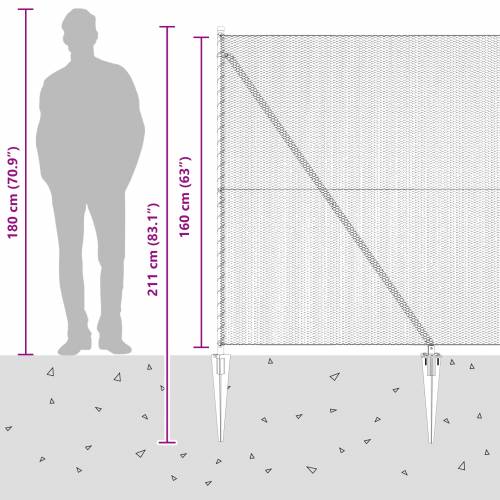 Heksagonalna Ograda Siva 1.6x25 m Čelik Cijena