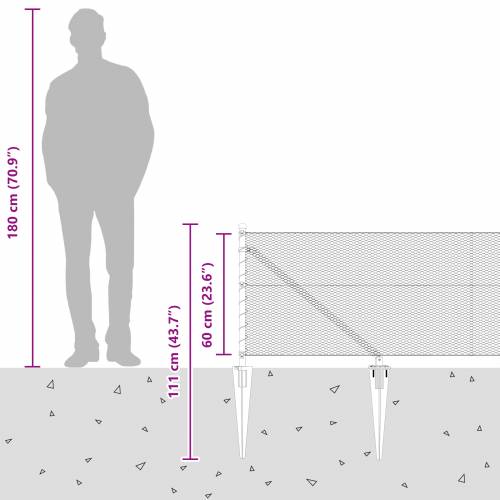 Hexagonalna ograda Siva 0.6x100 m Čelik Cijena