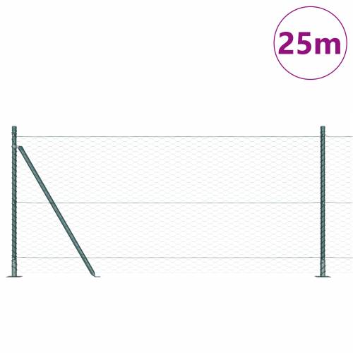 heksagonalna ograda zelena 0.8x25 m čelik Cijena