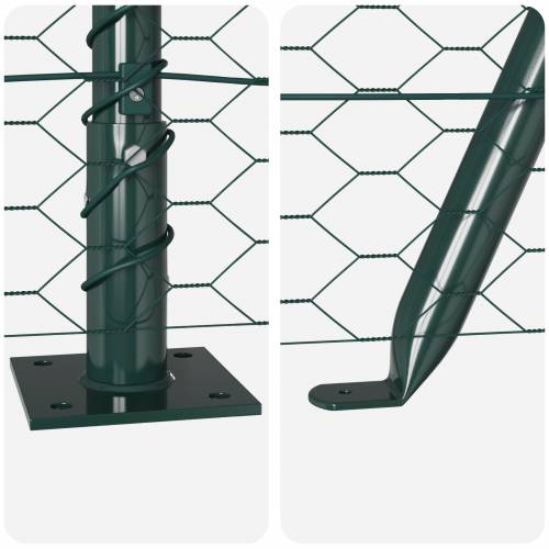 heksagonalna ograda zelena 0.8x25 m čelik Cijena