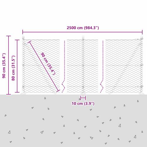heksagonalna ograda zelena 0.8x25 m čelik Cijena