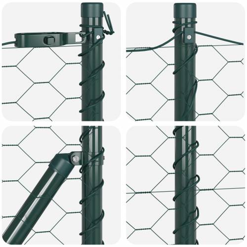 Heksagonalna Ograda Zelena 0.8x25 m Čelik Cijena