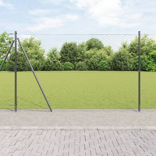 heksagonalna ograda siva 1,4x10 m čelik Cijena