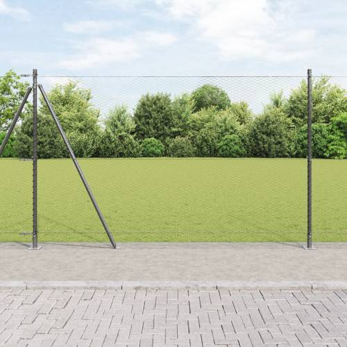 Heksagonalna Ograda Siva 1.5x10 m Čelik Cijena