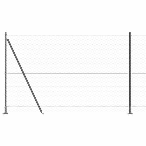 heksagonalna ograda siva 1,4x50 m čelik Cijena