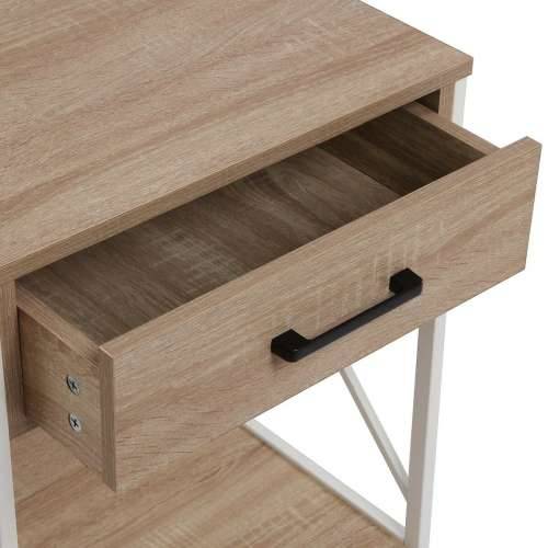 Noćni ormarić Versa Bijela PVC Drvo Metal 40 x 60 x 48 cm Cijena