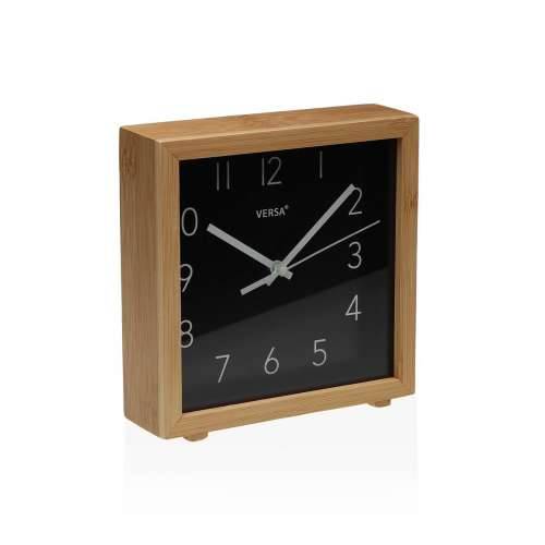 Galda pulkstenis Versa Crna Minimalistički Cijena
