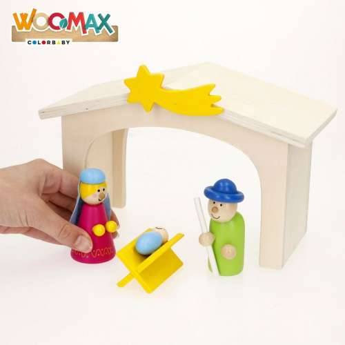 Božićne jaslice Woomax Drvo plywood 23 x 16 x 11 cm (4 kom.) Cijena