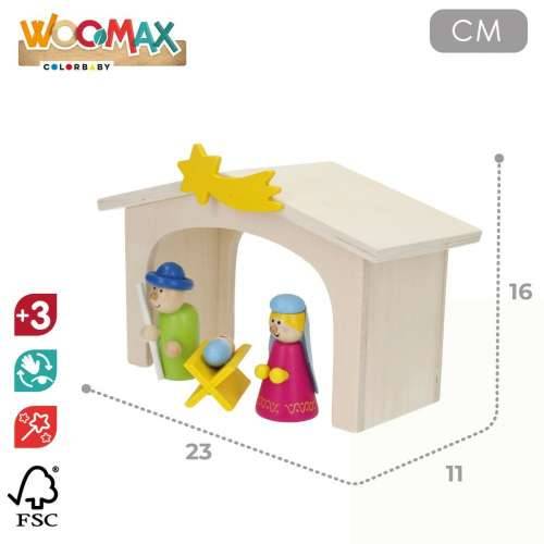 Božićne jaslice Woomax Drvo plywood 23 x 16 x 11 cm (4 kom.) Cijena