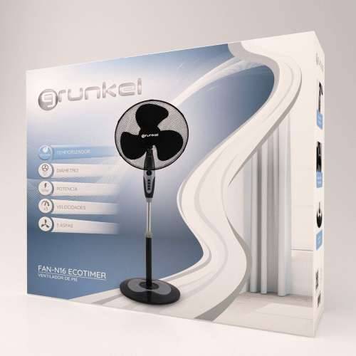 Podni Ventilator Grunkel FAN-N16ECOTIMER Crna Cijena