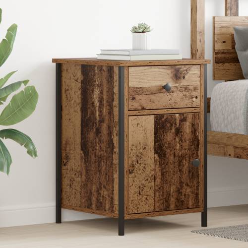 noćni ormarići 2 kom Staro drvo 40x42x60 cm MDF Cijena