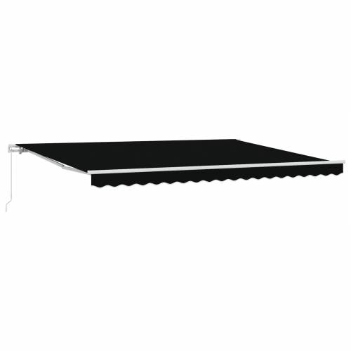 Ručna uvlačiva tenda Crna 450x350 cm Cijena