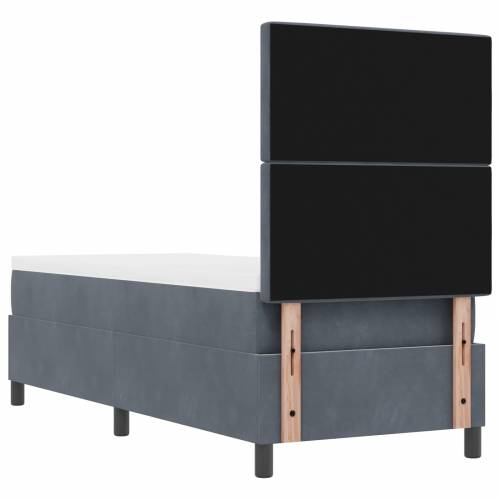 Okvir kreveta s madracem Tamno siva 80x200 cm Baršun Cijena
