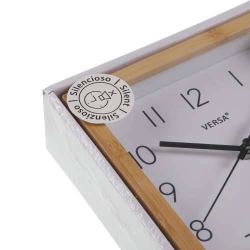 Galda pulkstenis Versa Bijela Minimalistički Cijena