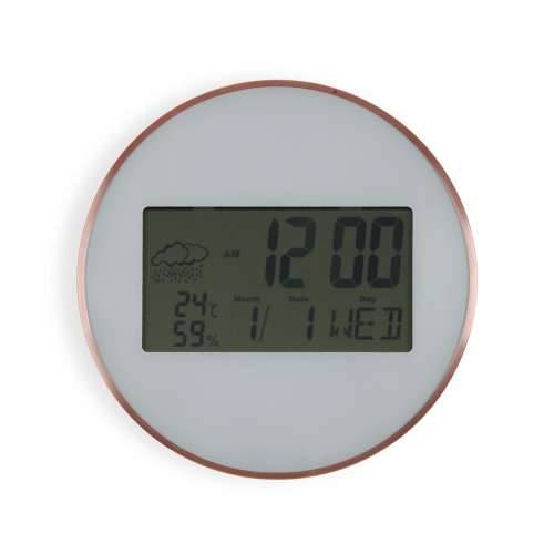 Zidni sat Versa Bijela Plastika Minimalistički 2,8 x 25 x 25 cm Cijena