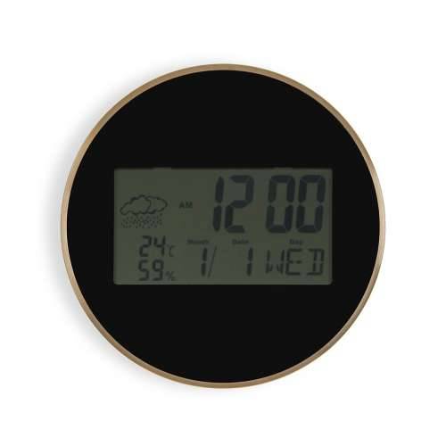 Zidni sat Versa Crna Plastika Minimalistički 4,1 x 30 x 30 cm Cijena