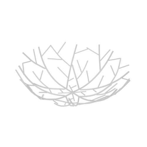 Posuda za Voće Versa Bijela Metal Čelik 30 x 9 x 30 cm Cijena
