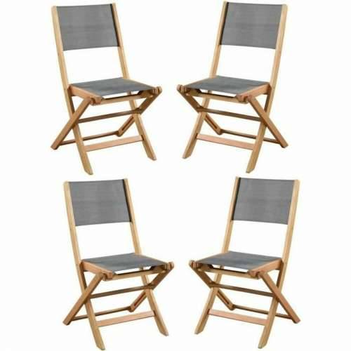 Dārza krēsls Acacia Siva 50 x 57 x 90 cm (4 Dijelovi) Cijena