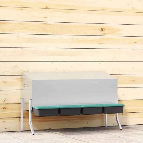 Kućica za gnijezdo za kokoši s 4 odjeljka s nogama, pocinčani čelik - 110 x 50 x 63/68 cm Cijena