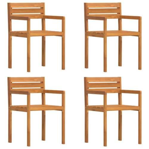 Vrtne stolice 4 kom 50x53x80 cm Masivno drvo akacije - 4 Cijena