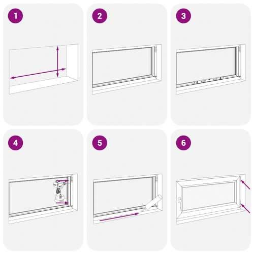 Podrumski prozor “RISOR” 80x70 cm Okretno-nagibni DIN desni bijeli - Bijela 80 x 70 cm (dvoslojni) 1 Naginjanje i okretanje desn Cijena