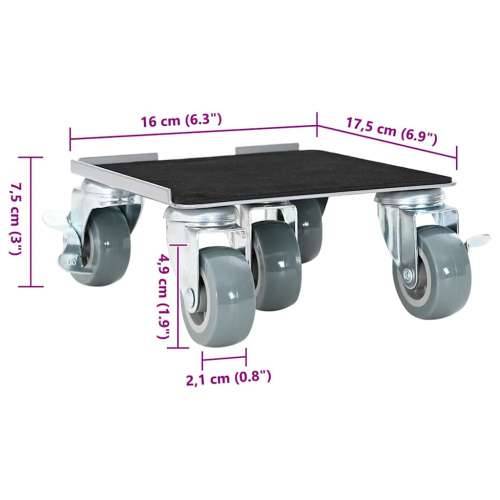 Kotačići za namještaj 4 kom s podizačem 17,5x16x7,5 cm Čelik 1600 kg Cijena