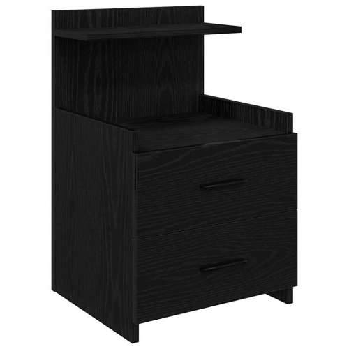 Noćni ormarić s 2 ladice crne boje 40x36,5x62 cm - Crna 1 Cijena