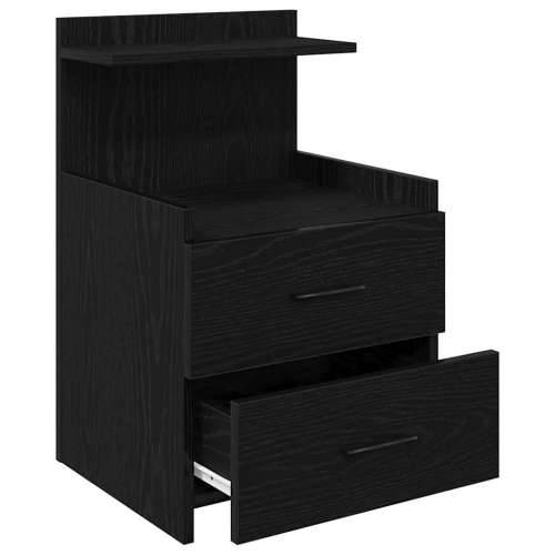 Noćni ormarić s 2 ladice crne boje 40x36,5x62 cm - Crna 1 Cijena