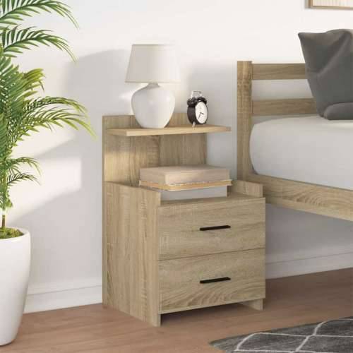 Noćni ormarić s 2 ladice Sonoma hrast 40x36,5x62 cm - sonoma hrast 1 Cijena