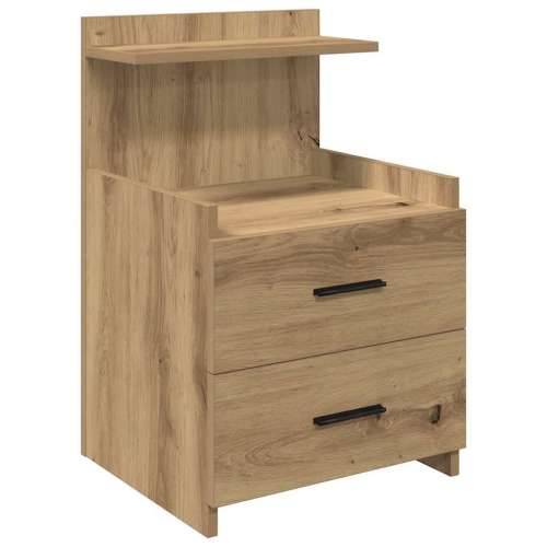 Noćni ormarić s 2 ladice Artisan hrast 40x36,5x62 cm - hrast artisan 1 Cijena