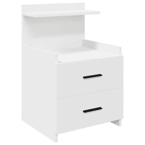 Noćni ormarići 2 kom s 2 ladice bijeli 40x36,5x62 cm - Bijela 2 Cijena