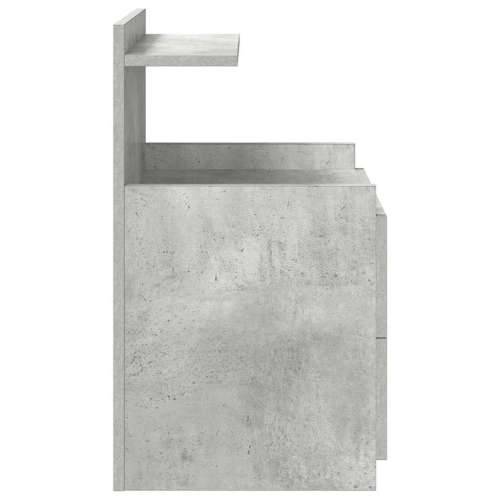 Noćni ormarić s 2 ladice, betonsko siva 40x36,5x62 cm - Beton siva 1 Cijena