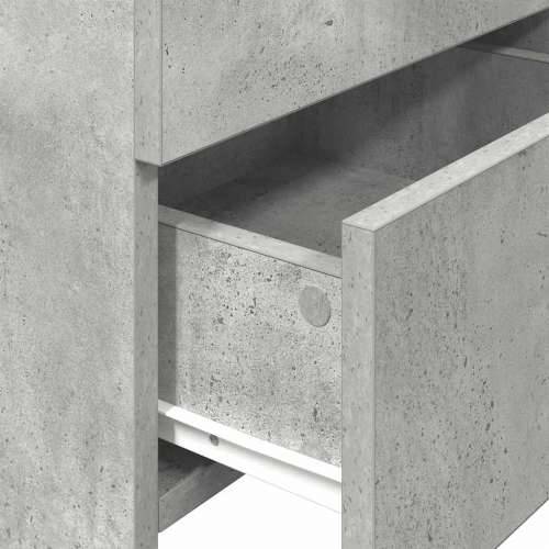 Noćni ormarić s 2 ladice, betonsko siva 40x36,5x62 cm - Beton siva 1 Cijena