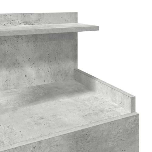 Noćni ormarić s 2 ladice, betonsko siva 40x36,5x62 cm - Beton siva 1 Cijena