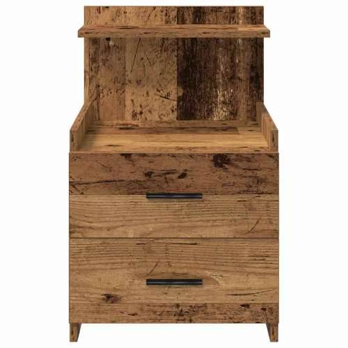 Noćni ormarić s 2 ladice staro drvo 40x36,5x62 cm - Staro drvo 1 Cijena