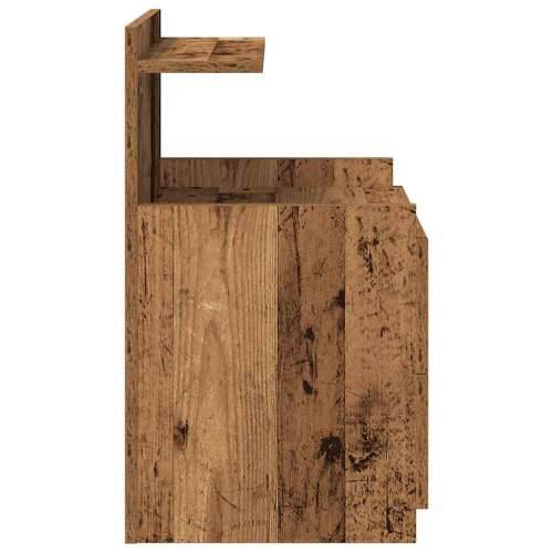 Noćni ormarić s 2 ladice staro drvo 40x36,5x62 cm - Staro drvo 1 Cijena