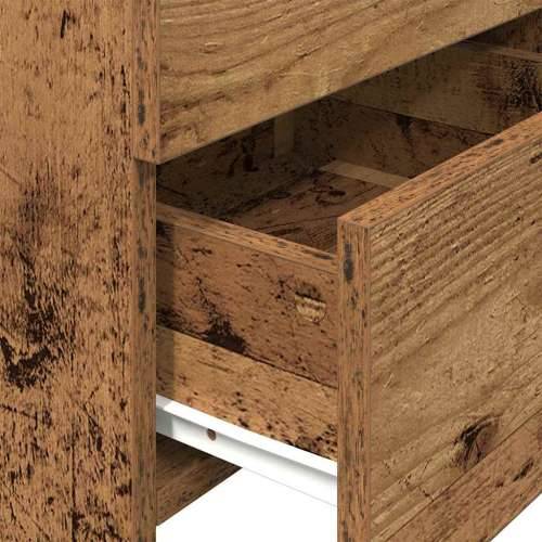 Noćni ormarić s 2 ladice staro drvo 40x36,5x62 cm - Staro drvo 1 Cijena