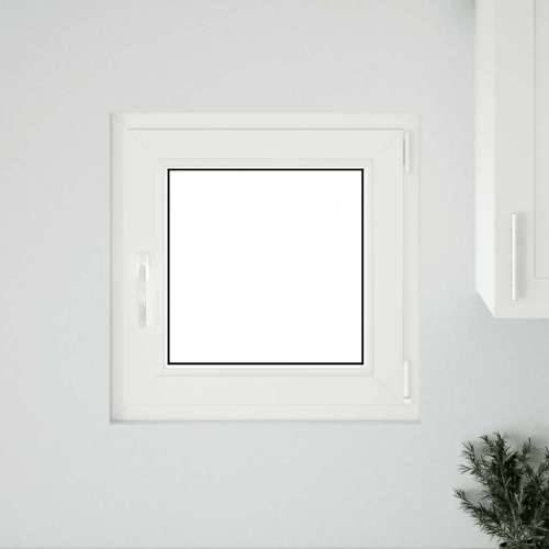 Podrumski prozor “RISOR” 50x50 cm Okretno-nagibni DIN desni bijeli - Bijela 50 x 50 cm (troslojni) 1 Naginjanje i okretanje desn Cijena