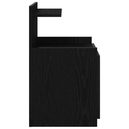 Noćni ormarići 2 kom s 2 ladice crne boje 40x36,5x62 cm - Crna 2 Cijena