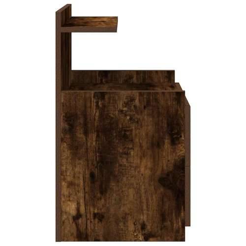 Noćni ormarić s 2 ladice dimljeni hrast 40x36,5x62 cm - Dimljeni hrast 1 Cijena