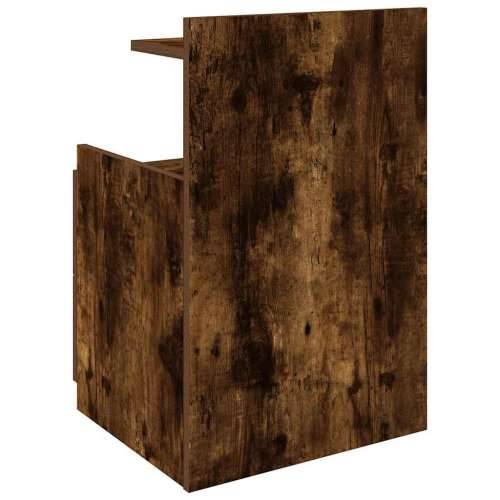 Noćni ormarić s 2 ladice dimljeni hrast 40x36,5x62 cm - Dimljeni hrast 1 Cijena