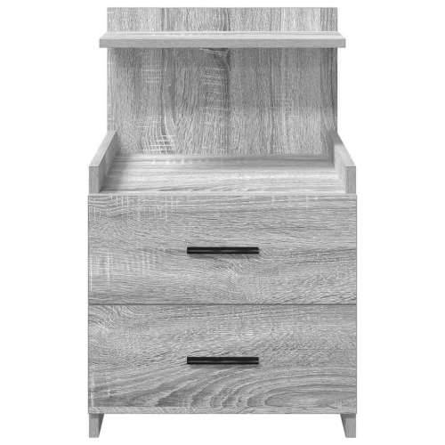 Noćni ormarić s 2 ladice sivi Sonoma 40x36,5x62 cm - Sivi hrast sonoma 1 Cijena