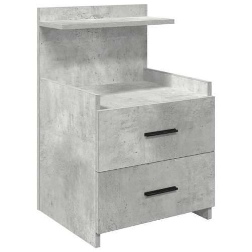Noćni ormarići 2 kom s 2 ladice betonsko sive boje 40x36,5x62 cm - Beton siva 2 Cijena