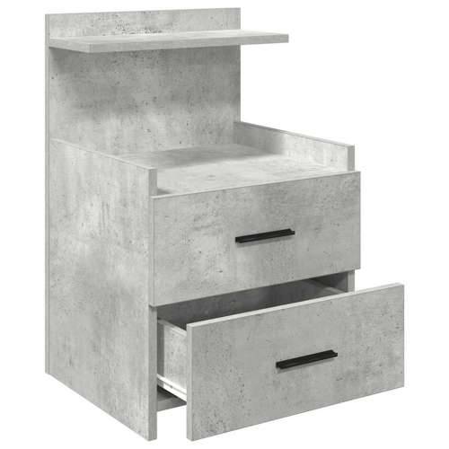 Noćni ormarići 2 kom s 2 ladice betonsko sive boje 40x36,5x62 cm - Beton siva 2 Cijena