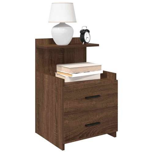 Noćni ormarići 2 kom s 2 ladice smeđi hrast 40x36,5x62 cm - Smeđi hrast 2 Cijena