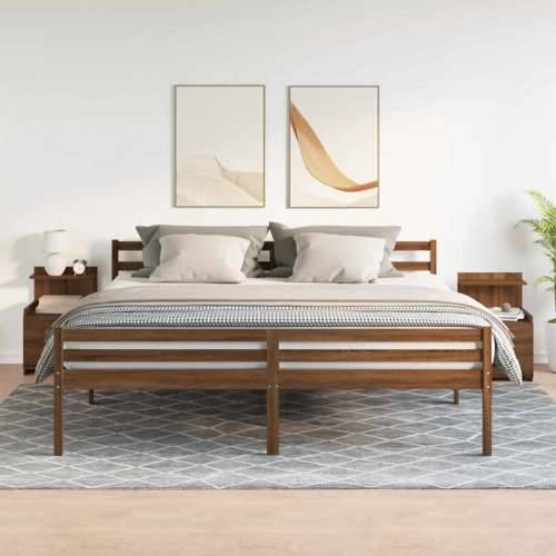 Noćni ormarići 2 kom s 2 ladice smeđi hrast 40x36,5x62 cm - Smeđi hrast 2 Cijena
